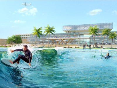 Surf Park industry venue in Munich